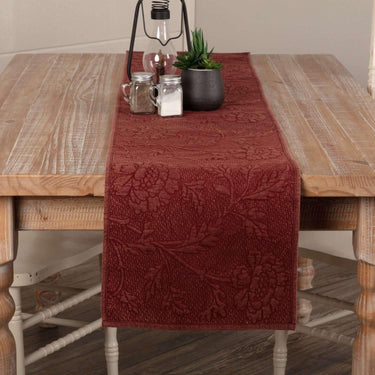 Carly Red Quilted Runner 13x72 VHC Brands - The Fox Decor
